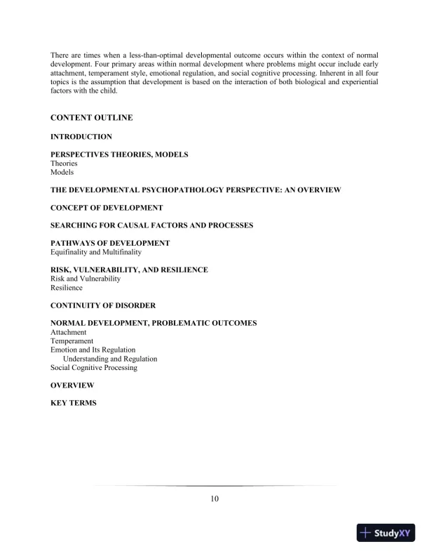 Lecture Notes for Abnormal Child and Adolescent Psychology, 8th Edition - Page 13 preview image
