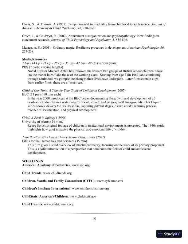 Lecture Notes for Abnormal Child and Adolescent Psychology, 8th Edition - Page 18 preview image