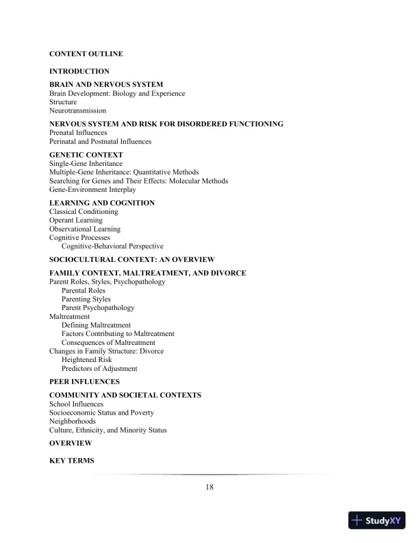 Lecture Notes for Abnormal Child and Adolescent Psychology, 8th Edition - Page 21 preview image