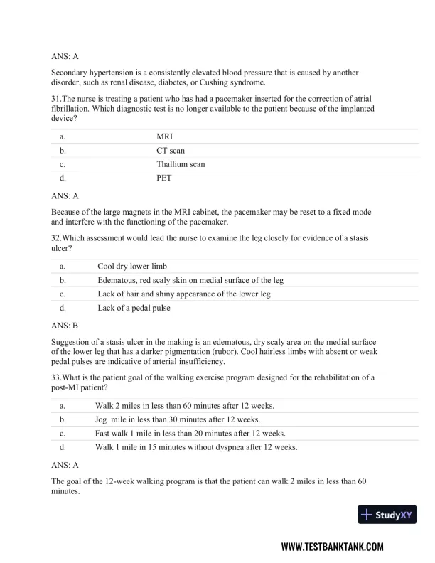Clinical Guidelines in Primary Care: A Reference and Review Book 1st Edition Test Bank - Page 11 preview image