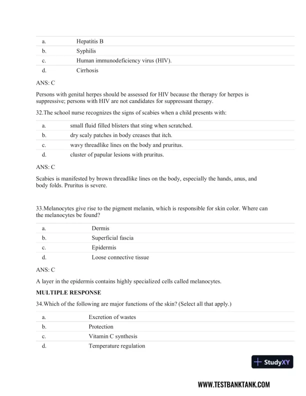 Clinical Guidelines in Primary Care: A Reference and Review Book 1st Edition Test Bank - Page 23 preview image