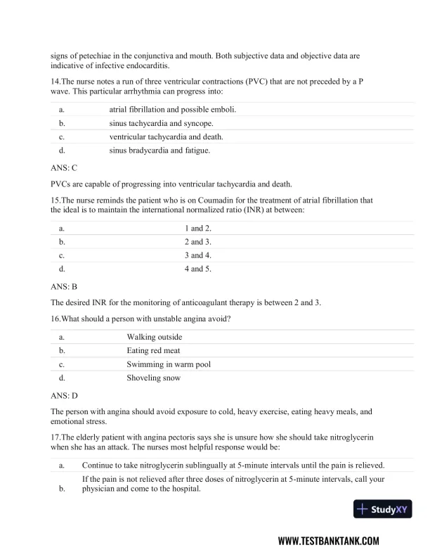 Clinical Guidelines in Primary Care: A Reference and Review Book 1st Edition Test Bank - Page 6 preview image