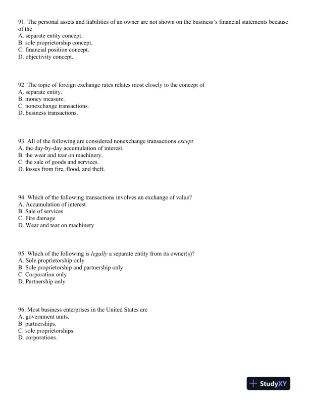 Principles of Financial Accounting 12th Edition Test Bank - Page 12 preview image