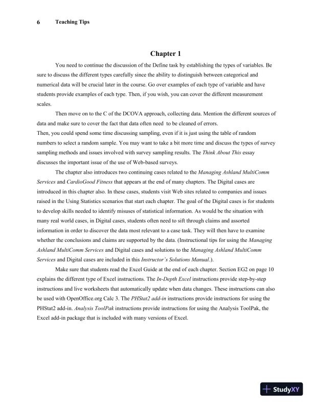 Solution Manual For Statistics for Managers Using Microsoft Excel, 7th Edition - Page 10 preview image