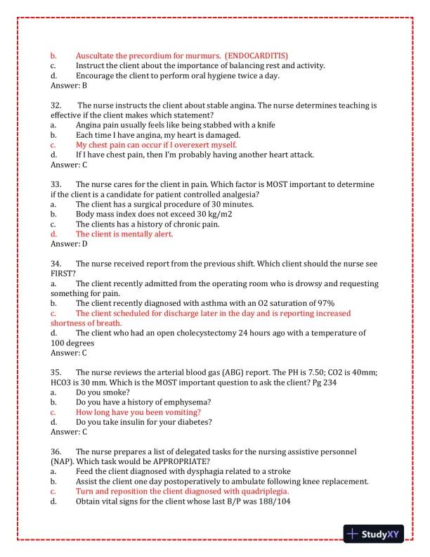 2023-2024 KAPLAN Pediatrics Predictor Exam With Answers (150 Solved Questions) - Page 9 preview image