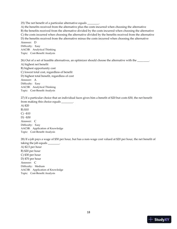 Test Bank for Microeconomics, 2nd Edition - Page 19 preview image