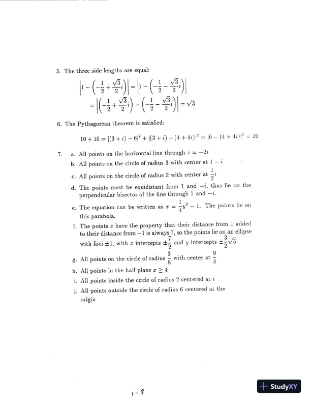 Solution Manual for Fundamentals of Complex Analysis with Applications to Engineering, Science, and Mathematics, 3rd Edition - Page 10 preview image