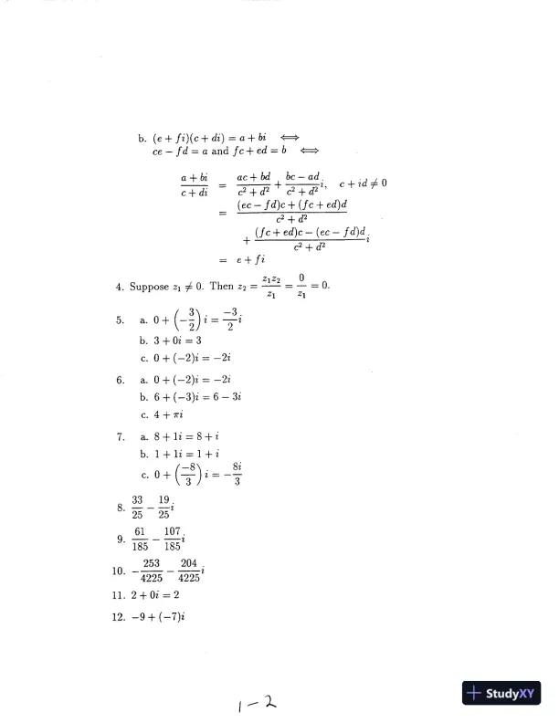 Solution Manual for Fundamentals of Complex Analysis with Applications to Engineering, Science, and Mathematics, 3rd Edition - Page 4 preview image