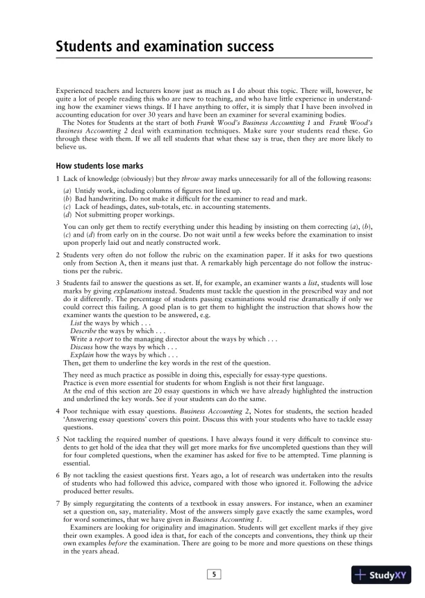 Solution Manual for Frank Wood's Business Accounting , 13th Edition - Page 5 preview image