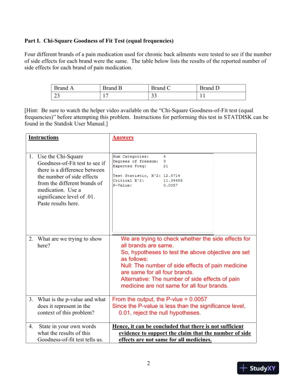 Week 5 Project - STAT 3001 � Instructor Solution - Page 3 preview image