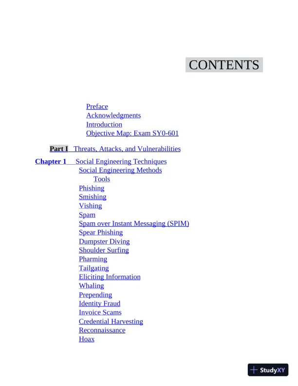 CompTIA Security+ All-in-One SY0-601 Exam Guide, 6th Edition (2021) - Page 16 preview image