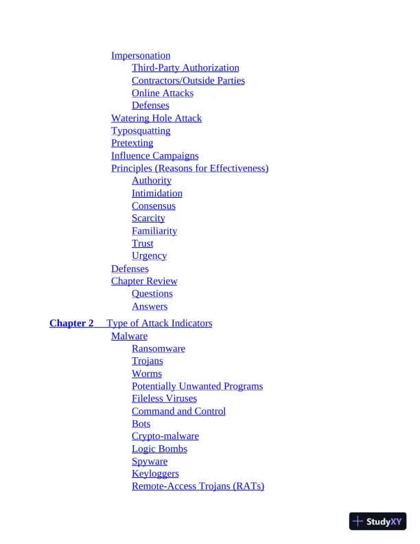 CompTIA Security+ All-in-One SY0-601 Exam Guide, 6th Edition (2021) - Page 17 preview image
