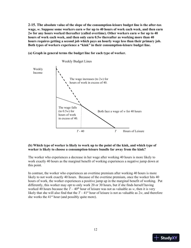 Solution Manual for Labor Economics, 8th Edition - Page 13 preview image