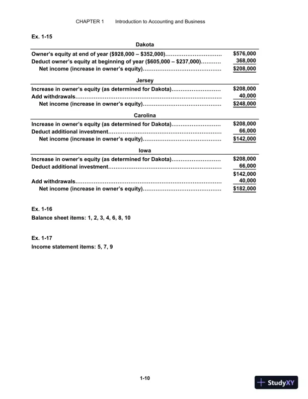 Solution Manual for Financial Accounting, 16th Edition - Page 11 preview image