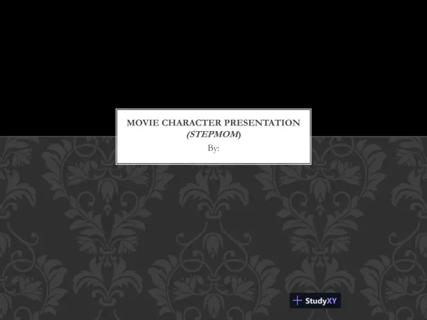 Movie Character Presentation (Stepmom) - Page 1 preview image
