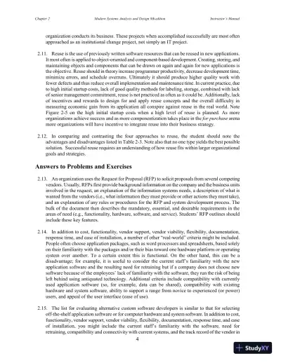 Solution Manual for Modern Systems Analysis and Design, 8th Edition - Page 13 preview image