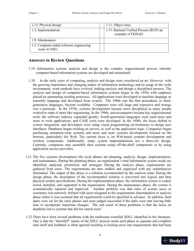 Solution Manual for Modern Systems Analysis and Design, 8th Edition - Page 5 preview image