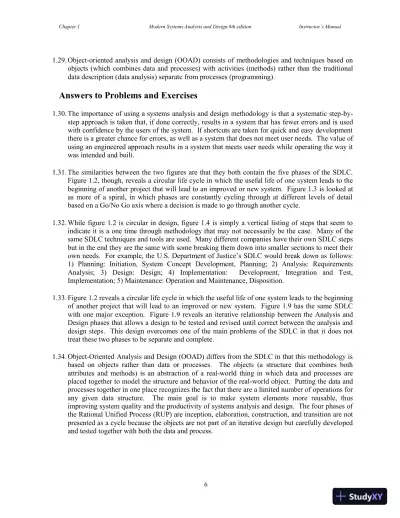 Solution Manual for Modern Systems Analysis and Design, 8th Edition - Page 7 preview image