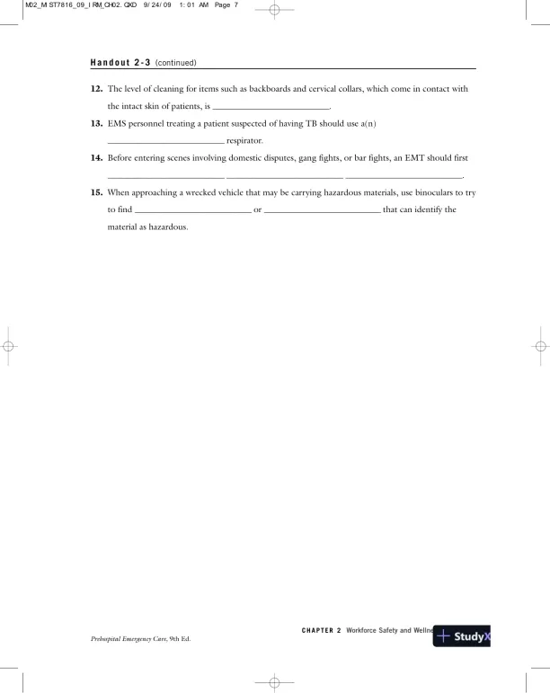 Test Bank For Prehospital Emergency Care, 9th Edition - Page 13 preview image
