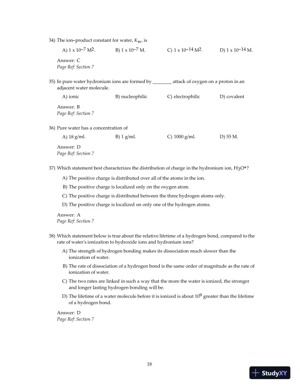 Test Bank For Principles Of Biochemistry, 4th Edition - Page 20 preview image