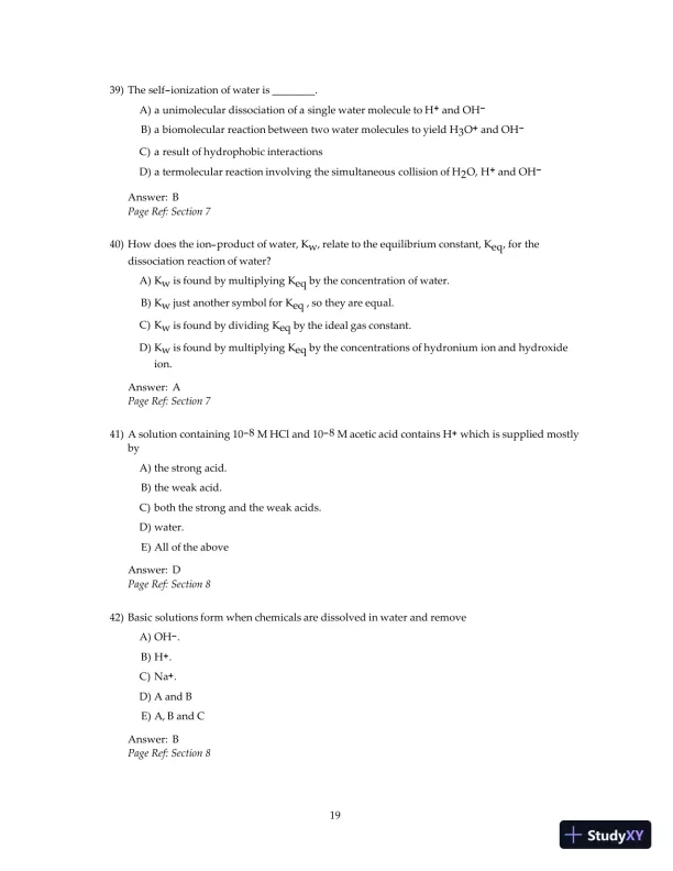 Test Bank For Principles Of Biochemistry, 4th Edition - Page 21 preview image