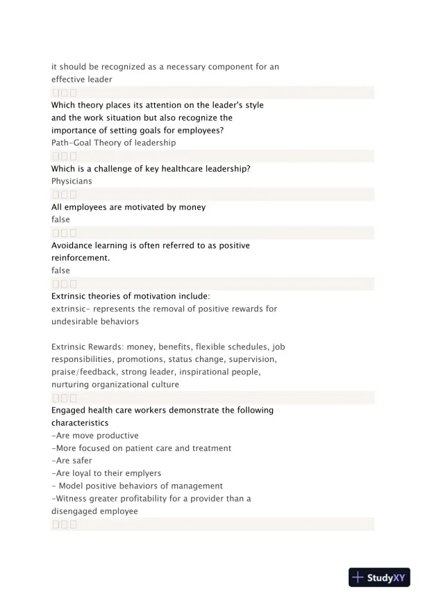 Liberty University BUSI 311 Quiz 2 Complete Solutions Correct Answers Key - Page 10 preview image