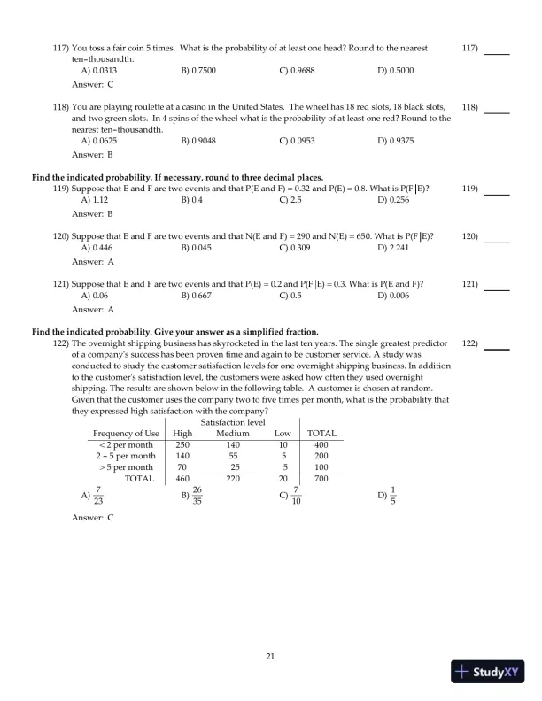 Fundamentals of Statistics, 5th Edition Test Bank - Page 22 preview image