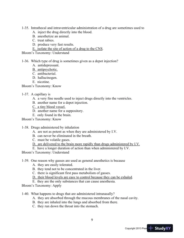Drugs And Behavior: Introduction To Behaviorial Pharmacology, 7th Edition Test Bank - Page 11 preview image