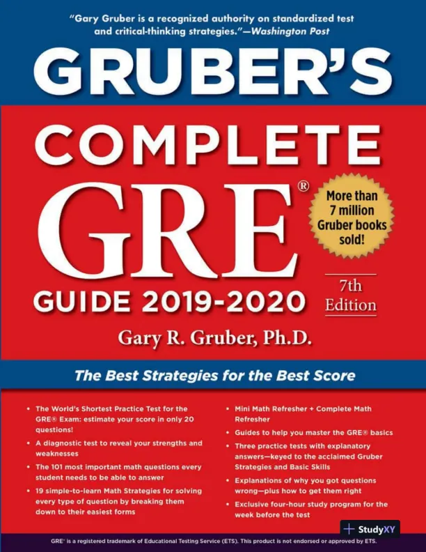 Gruber's Complete GRE Guide 2019-2020 (2019) - Page 1 preview image