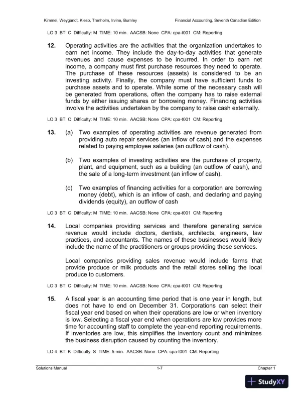 Solution Manual for Financial Accounting: Tools for Business Decision-Making, Seventh Canadian Edition - Page 8 preview image