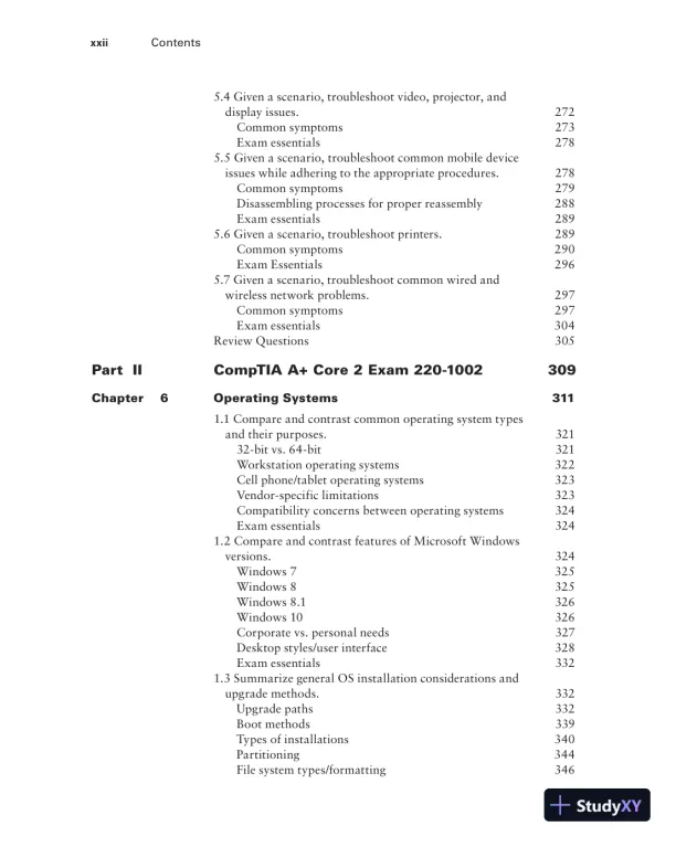 Comptia A+ Complete: Exam 220-1001 and Exam 220-1002 (2019) - Page 23 preview image