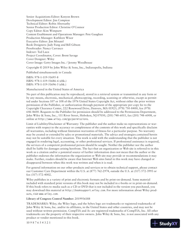 Comptia A+ Complete: Exam 220-1001 and Exam 220-1002 (2019) - Page 7 preview image