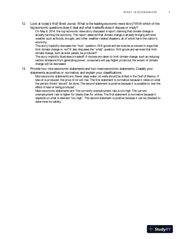 Solution Manual for Economics, Global Edition, 12th Edition - Page 9 preview image