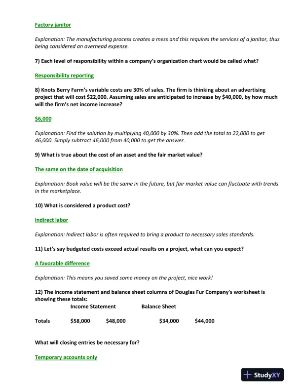 BUS/475 Final Exam Study Guide - Page 3 preview image