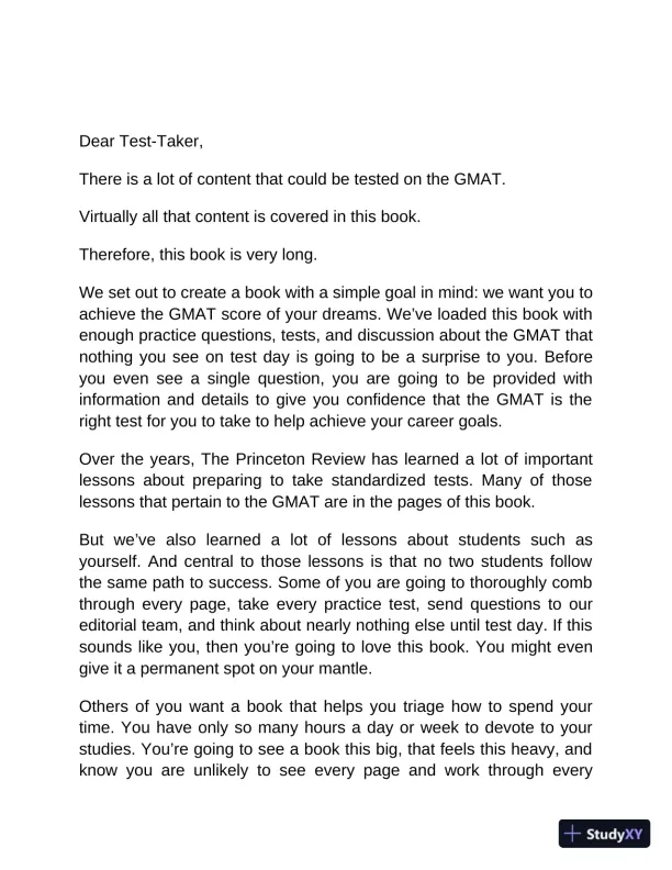 Princeton Review GMAT Premium Prep, 2024: 6 Computer-Adaptive Practice Tests + Online Question Bank (2023) - Page 15 preview image
