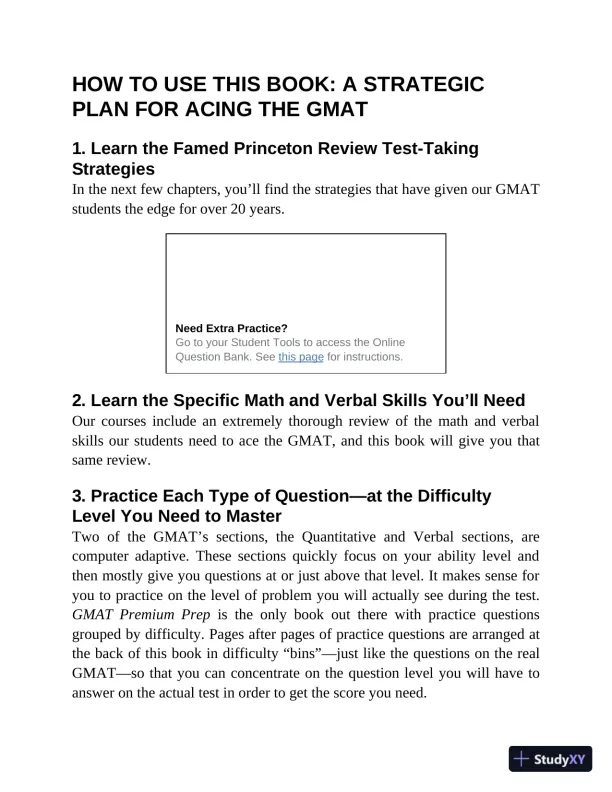 Princeton Review GMAT Premium Prep, 2024: 6 Computer-Adaptive Practice Tests + Online Question Bank (2023) - Page 19 preview image