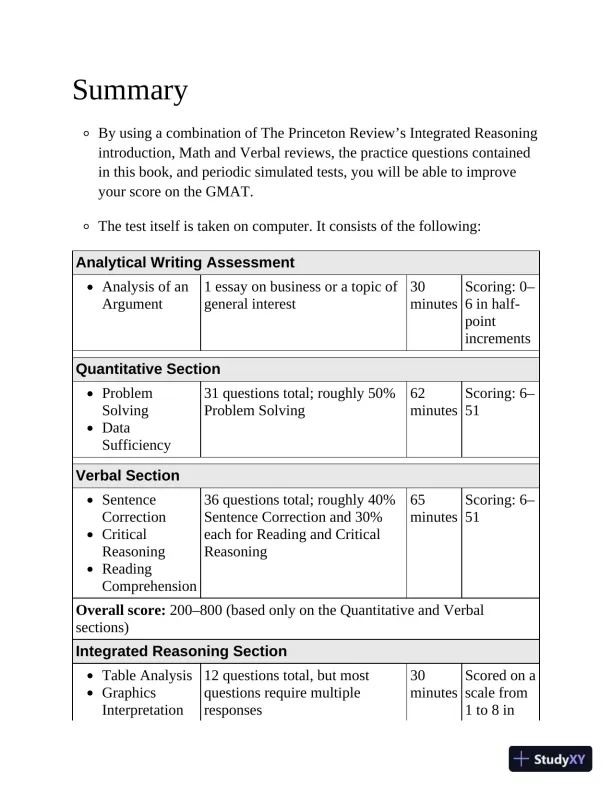 Princeton Review GMAT Premium Prep, 2024: 6 Computer-Adaptive Practice Tests + Online Question Bank (2023) - Page 31 preview image