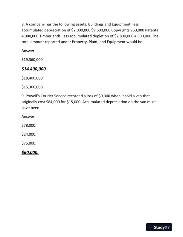 ACC 557 Comprehensive Final Exam: Financial Accounting and Reporting - Page 5 preview image