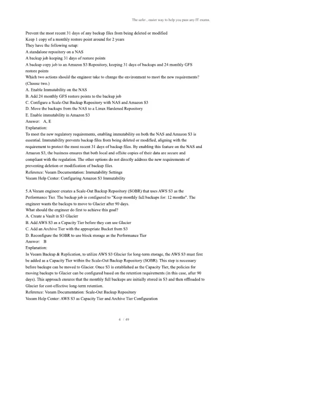 Veeam Certified Engineer VMCE-V12 - Page 4 preview image
