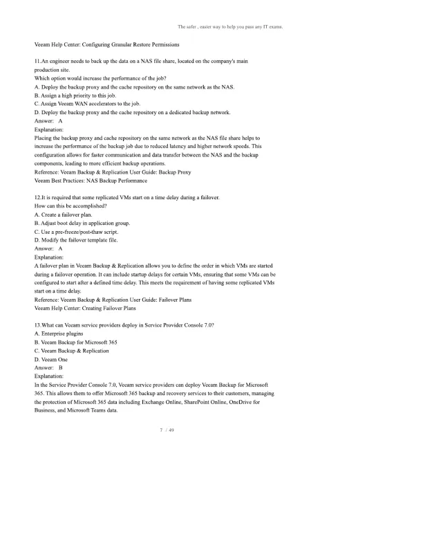 Veeam Certified Engineer VMCE-V12 - Page 7 preview image