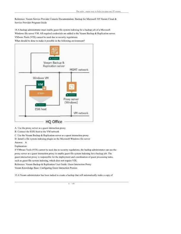 Veeam Certified Engineer VMCE-V12 - Page 8 preview image