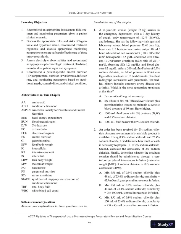 ACCP Updates in Therapeutics® 2022: Pharmacotherapy Preparatory Review and Recertification Course (2022) - Page 10 preview image