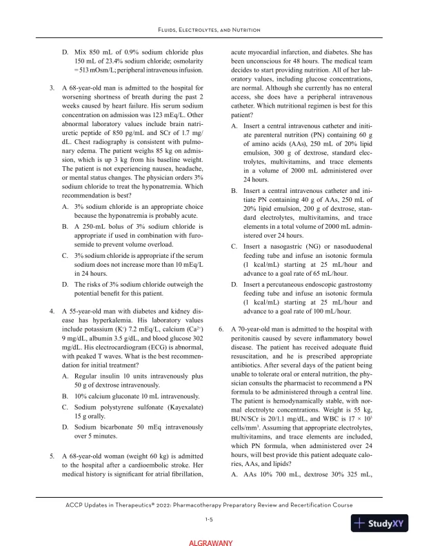 ACCP Updates in Therapeutics® 2022: Pharmacotherapy Preparatory Review and Recertification Course (2022) - Page 11 preview image