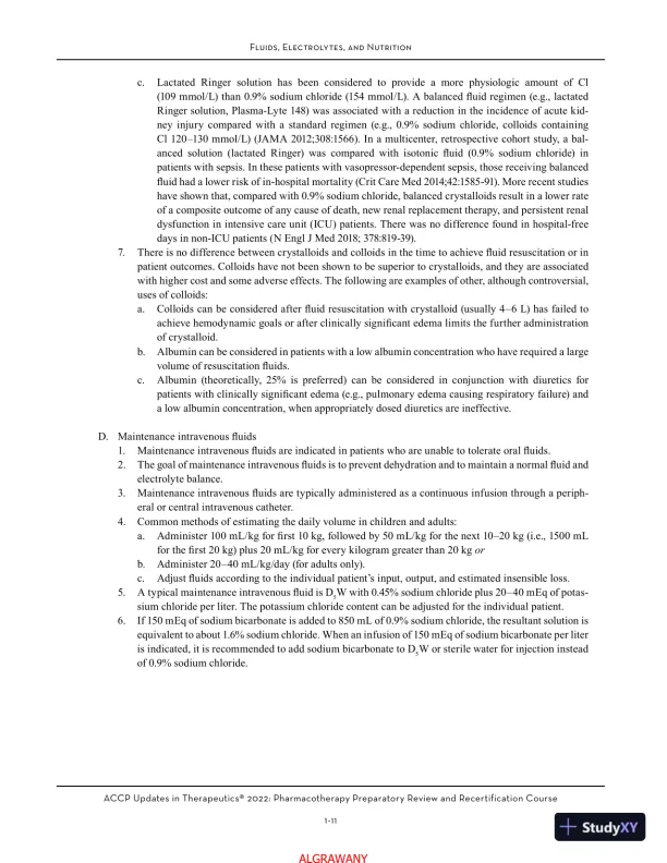 ACCP Updates in Therapeutics® 2022: Pharmacotherapy Preparatory Review and Recertification Course (2022) - Page 17 preview image