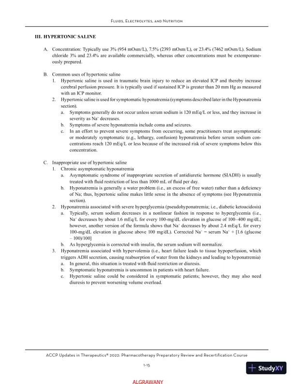 ACCP Updates in Therapeutics® 2022: Pharmacotherapy Preparatory Review and Recertification Course (2022) - Page 21 preview image