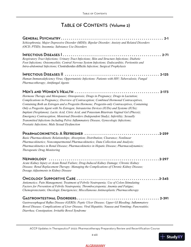 ACCP Updates in Therapeutics® 2022: Pharmacotherapy Preparatory Review and Recertification Course (2022) - Page 5 preview image