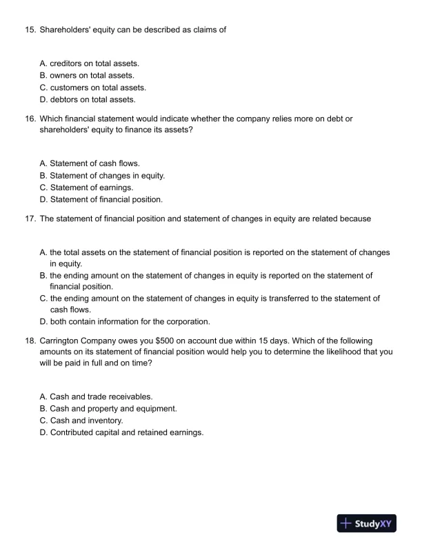 Financial Accounting 5th Canadian Edition Test Bank - Page 5 preview image