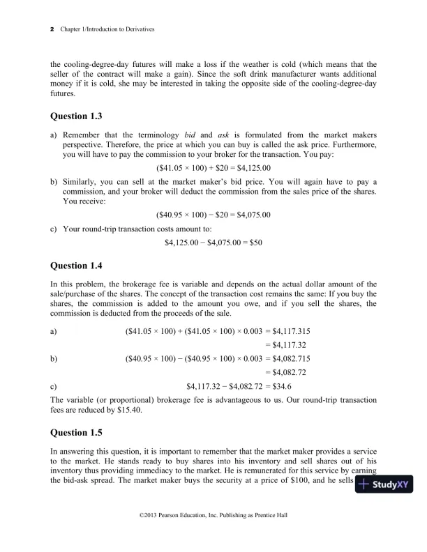 Solution Manual For Derivatives Markets, 3rd Edition - Page 3 preview image