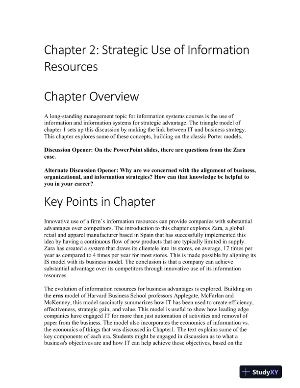 Managing And Using Information System, 5th Edition Solution Manual - Page 16 preview image
