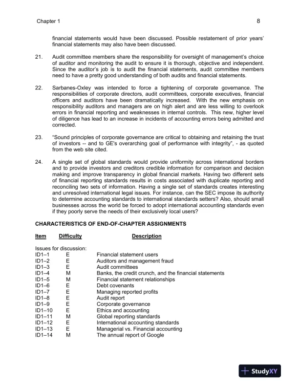 Class Notes for Financial Accounting in an Economic Context, 9th Edition - Page 9 preview image